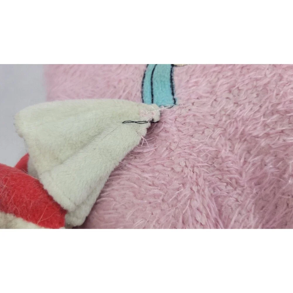 Vintage Y2K No Fear Pink Flower Shaped Pillow 3D Blonde Girl Plush Lizzie Style